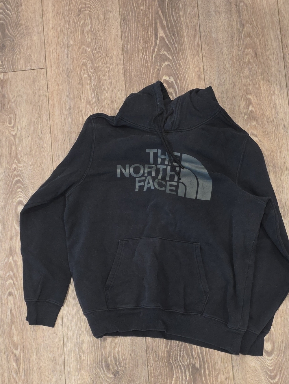 The North Face Men's Black Pullover Crewneck Hoodie with Logo